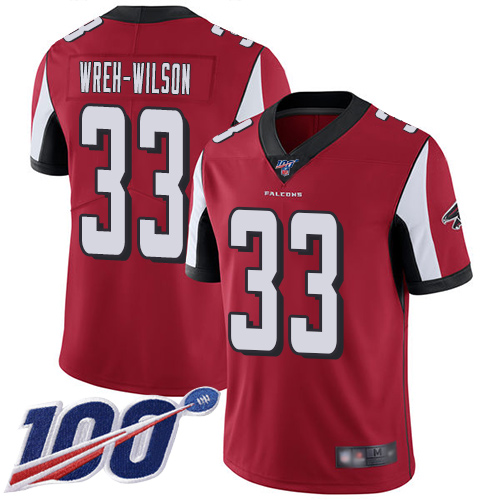 Atlanta Falcons Limited Red Men Blidi Wreh-Wilson Home Jersey NFL Football #33 100th Season Vapor Untouchable->atlanta falcons->NFL Jersey